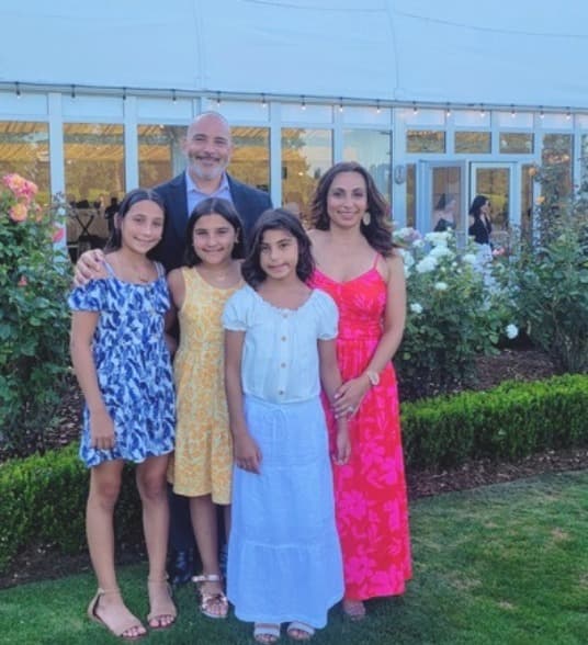 Ayad Amary with his family in the Lehigh Valley