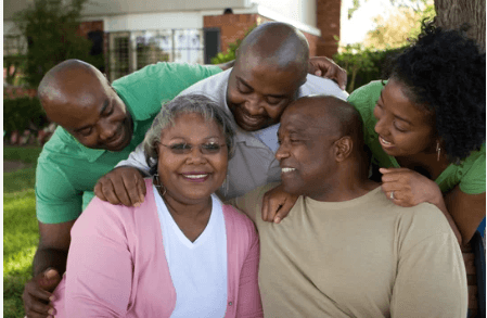 A multigenerational family enjoying time together